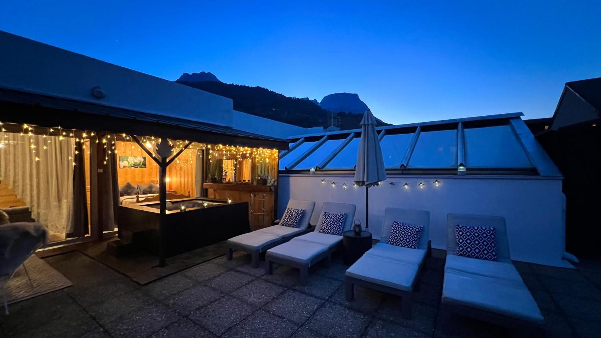 Rooftop 1 - Jacuzzi Prive Au Pied Du Monte-Blanco Sallanches Exterior foto