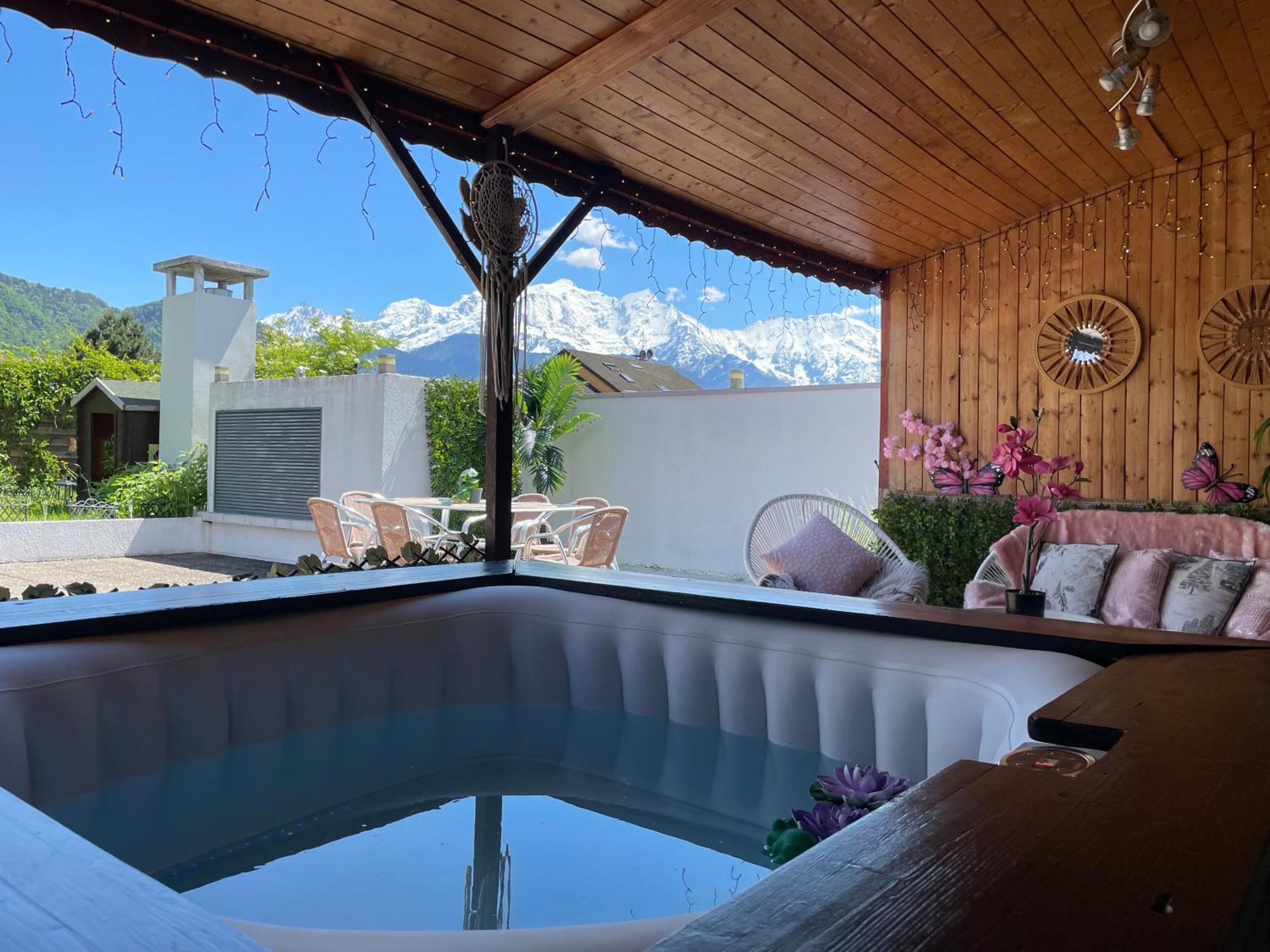 Rooftop 1 - Jacuzzi Prive Au Pied Du Monte-Blanco Sallanches Exterior foto